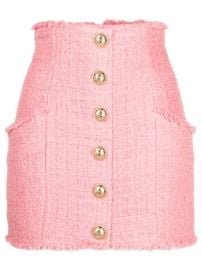 WornOnTV: Emily’s pink off-shoulder top and tweed mini skirt on Emily ...