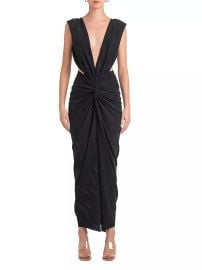 Shop Baobab Mia Ruched Maxi Dress at Saks Fifth Avenue