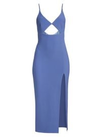 WornOnTV: Phyllis’s blue cutout slit dress on The Young and the ...