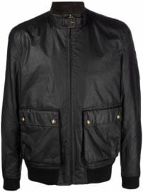 Shop Belstaff pouch-pocket biker jacket with Express Delivery - at Farfetch