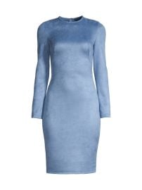 Shop Black Halo Anita Velvet Sheath Dress at Saks Fifth Avenue