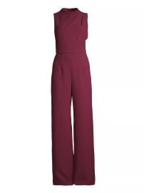 Shop Black Halo Corinne Sleeveless Flared-Leg Jumpsuit at Saks Fifth Avenue