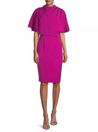 Shop Black Halo Kozia Draped Sheath Dress Saks Fifth Avenue at Saks Fifth Avenue