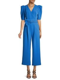 Shop Black Halo Maricopa Puff-Sleeve Jumpsuit at Saks Fifth Avenue