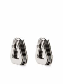 Shop Bottega Veneta Bolt geometric earrings with Express Delivery - at Farfetch