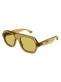 Shop Bottega Veneta New Entry 53MM Acetate Sunglasses at Saks Fifth Avenue