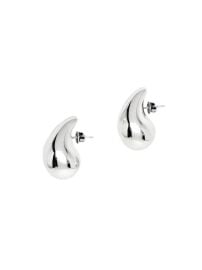 Shop Bottega Veneta Small Sterling Silver Teardrop Earrings at Saks Fifth Avenue