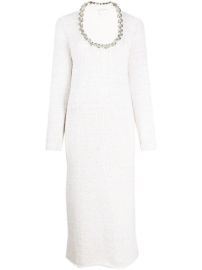 Shop Bottega Veneta chain neckline knitted dress with Express Delivery - at Farfetch