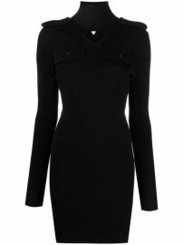 Shop Bottega Veneta cut-out triangle fitted dress with Express Delivery - at Farfetch