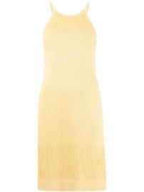 Shop Bottega Veneta knitted fringed midi dress with Express Delivery - at Farfetch