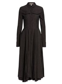 Shop Brock Collection Abito Tomi Linen Midi Shirtdress at Saks Fifth Avenue