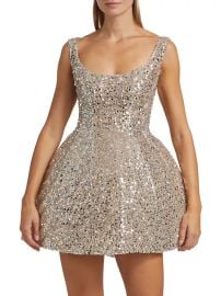 Shop Bronx and Banco Claudia Sequined Minidress at Saks Fifth Avenue