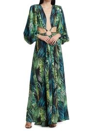 Shop Bronx and Banco Jungle Cut-Out Maxi Dress at Saks Fifth Avenue