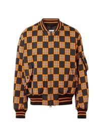 Shop Burberry Brookland Plaid Bomber Jacket at Saks Fifth Avenue