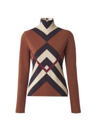 Shop Burberry Emery Check Turtleneck Top at Saks Fifth Avenue