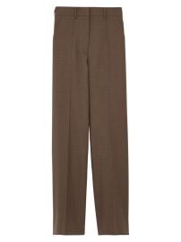 Shop Burberry Jane Virgin Wool Straight-Leg Trousers at Saks Fifth Avenue