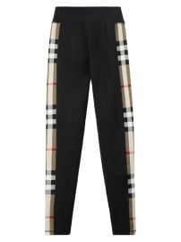 Shop Burberry Madden Check-Insert Leggings at Saks Fifth Avenue