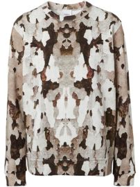 Shop Burberry camouflage print sweatshirt with Express Delivery - at Farfetch