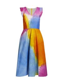 Shop Busayo Wura Chambray Watercolor A-Line Dress at Saks Fifth Avenue