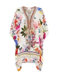 Shop CAMILLA Floral Lace-Up Minidress at Saks Fifth Avenue