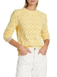 Shop COLLECTION Open-Stitch Sweater at Saks Fifth Avenue