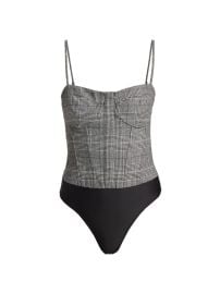 Shop Cami NYC Monet Checked Corset Tank at Saks Fifth Avenue