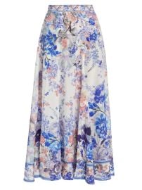 Shop Camilla True Bloom Floral Silk Maxi Skirt at Saks Fifth Avenue