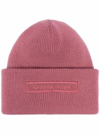 Shop Canada Goose embroidered logo wool beanie with Express Delivery - at Farfetch