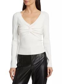 Shop Cara Cara Charlene Jersey V-Neck Top at Saks Fifth Avenue