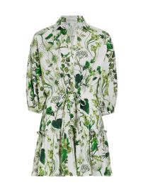 Shop Cara Cara Robin Cotton Poplin Botanical Minidress at Saks Fifth Avenue