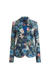 Shop Carlisle Collection - Tuileries -Overprinted Italian Floral Jacquard Blazer - Carlisle Collection at Carlisle Collection