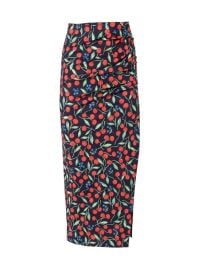 Shop Carolina Herrera Gathered Painterly Midi-Skirt at Saks Fifth Avenue