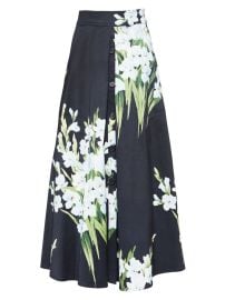 Shop Carolina Herrera Icon Floral A-Line Midi-Skirt at Saks Fifth Avenue