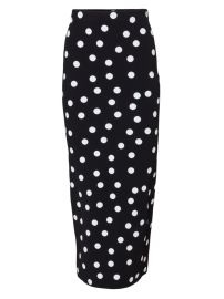 Shop Carolina Herrera Polka Dot Pencil Midi-Skirt at Saks Fifth Avenue