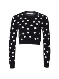 Shop Carolina Herrera Polka Dot Sweater at Saks Fifth Avenue