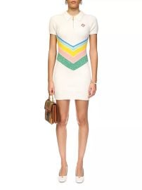 Shop Casablanca Chevron Boucle-Knit Tennis Minidress at Saks Fifth Avenue