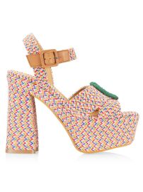 Shop Castaer Amaia Woven Platform Ankle-Strap Sandals at Saks Fifth Avenue