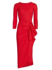 Shop Chiara Boni La Petite Robe Gathered Side Midi-Dress at Saks Fifth Avenue