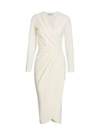 Shop Chiara Boni La Petite Robe Jodene Pleated Wrap Midi Dress at Saks Fifth Avenue