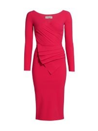 Shop Chiara Boni La Petite Robe Kaya Pleated Detail Sheath Dress at Saks Fifth Avenue