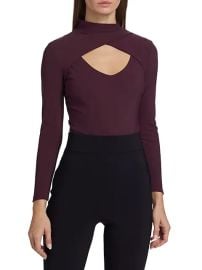 Shop Chiara Boni La Petite Robe Manique Cutout Mockneck Top at Saks Fifth Avenue