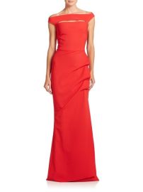 Shop Chiara Boni La Petite Robe Melania Off-The-Shoulder Gown at Saks Fifth Avenue