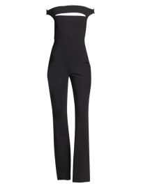 Shop Chiara Boni La Petite Robe Rebecca Off-The-Shoulder Flared Jumpsuit at Saks Fifth Avenue