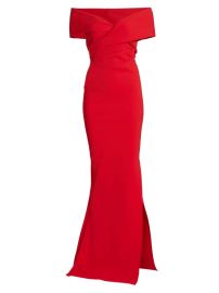 Shop Chiara Boni La Petite Robe Stretch Jersey Fishtail Gown at Saks Fifth Avenue