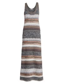 Shop Chlo Striped Knit Colorblocked Maxi Dress at Saks Fifth Avenue
