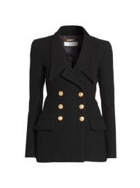 Shop Chlo Wool-Blend Double-Breasted Blazer at Saks Fifth Avenue