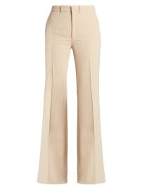 Shop Chlo Wool Flare Trousers at Saks Fifth Avenue