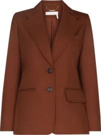 Shop ChloxE9 single-breasted wool blazer with Express Delivery - at Farfetch