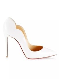 Shop Christian Louboutin Hot Chick 100 Patent Leather Pumps at Saks Fifth Avenue