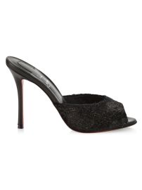 Shop Christian Louboutin Me Dolly 100 Velvet Sandals at Saks Fifth Avenue